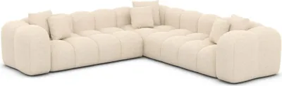 Produktbild von Strukturstoff Ecksofa Valora Creme