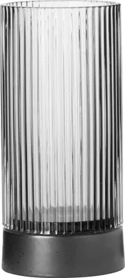 Productafbeelding van ASA Selection juna Glas Windlicht mit Porzellanfuß clear Ø 8 cm, H 17,8 cm