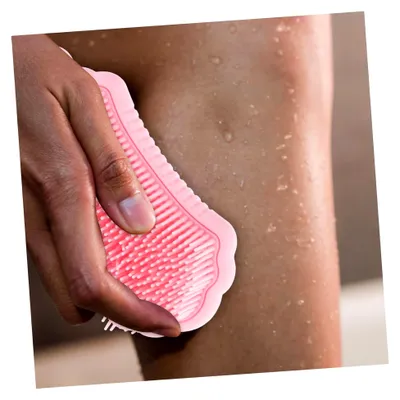 Produktbild von Ergonomischer Silikon Körper- und Haarschrubber für die Dusche