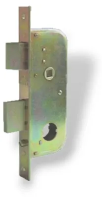 Productafbeelding van Stalen slot met zinkcoating, zonder cilinder, voor ijzeren deuren en poorten, model WELKA 06730000