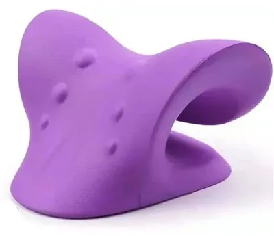 Immagine prodotto di Cuscino massaggiante per il collo, design ergonomico, allevia il dolore, colore viola, senza spina