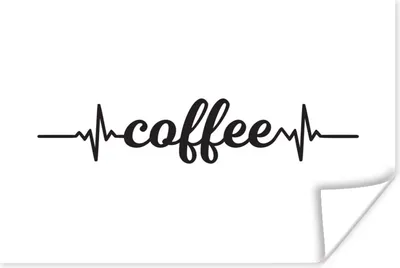 Produktbild von MuchoWow® Poster Kaffee - Sprichwörter - Zitate - Kaffee 90x60 cm - Schlafzimmer