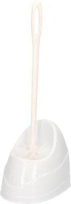 Produktbild von PlasticForte Toilettenburste - weis - mit Halter - Kunststoff - 45 cm