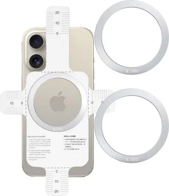 Produktbild von Tech-Protect Mmp-110 2In1 Magnetischer Magsafe Ring Silber & Silber