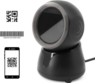Obrázek produktu pro X7-1000 Čtečka čárových kódů 2D 1D QR hands-free automatické/nepřetržité rozpoznávání kódů na obrazovce/papírový kód, nastavitelný úhel, snímač obrazu CMOS USB