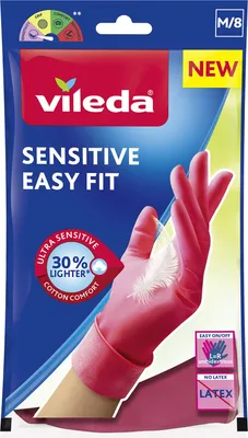 Produktbild von Vileda Handschoen sensitive easy fit M (1 paar)