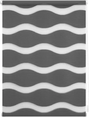 Produktbild von Duo Rollo Welle Klemmfix, ohne Bohren Anthrazit 80 cm x 15