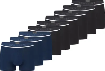 Produktbild von Schiesser 9er Pack 95/5 Baumwolle Retro Short / Pant Sportlicher Logo-Webgummibund für optimalen Sitz, Bequeme Beinausschnitte ohne störende Nähte, Elastische Qualität für hohen Tragekomfort