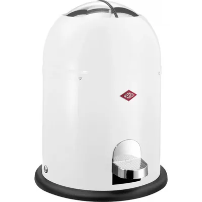 Zdjęcie produktu dla Pojemnik na kosmetyki Wesco Mini Master, pojemnik na odpady, kosz na śmieci, pojemnik na kosmetyki, blacha stalowa, biały, 6 L, 180112-01