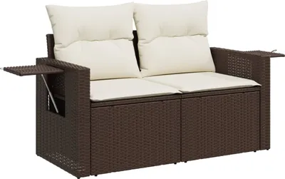 Zdjęcie produktu dla VidaXL 366221, 2 siedz., Kremowy, 110 kg, 1240 mm, 620 mm, 690 mm