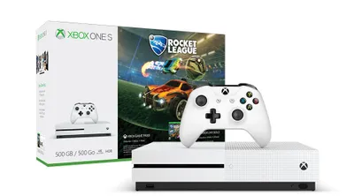 Produktbild von Microsoft Xbox One S Rocket League Spielkonsole, 500 GB, 8192 MB, DDR3, AMD Jaguar, AMD Radeon, Festplatte