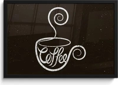 Produktbild von MuchoWow® MuchoWow® Gerahmtes Poster Kaffee - Sprichwörter - Zitate - Vintage - Kreidetafel 60x40 cm - Poster mit zchwarzem Bilderrahmen - Printing - Wanddeko Schlafzimmer