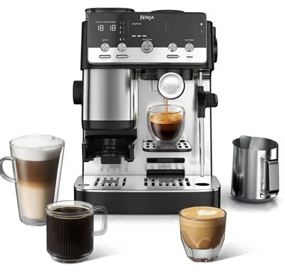 Immagine prodotto di Macchina da caffè compatta 2 in 1 NINJA Luxe ES301EU - BaristaAssist, espresso e filtro - Nero e acciaio inossidabile