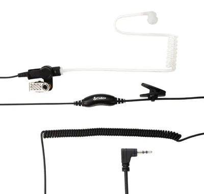 Immagine prodotto di Auricolare-microfono Cobra da 2,5 mm con 1 pin, compatibile con radio ricetrasmittenti/walkie-talkie