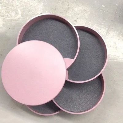Produktbild von 2 Stück 4-Schicht Schmuck Organizer, Drehbarer Reise-Schmuckkoffer für Ohrringe, Ketten, Armbänder und Ringe, Kompakter Lagerkoffer für Reisen und Alltagsgebrauch (weiß, rosa)