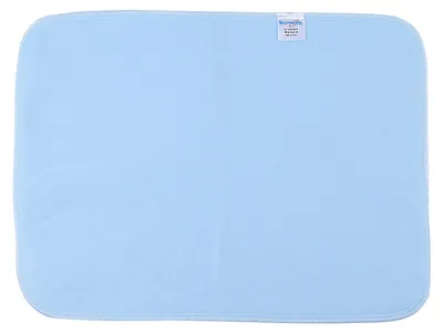 Image de 6 protections réutilisables et lavables, protections absorbantes pour
adultes, protections pour l'incontinence, bleu et blanc, 45 x 60 cm