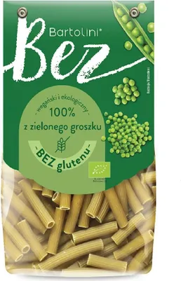 Produktbild von PROTEIN-NUDELN (AUS GRÜNEN ERBSEN) – GLUTENFREIE -ROHRNUDELN 250 g – BARTOLINI