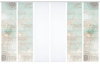 Produktbild von HOME in green 84089 MANDRIGA Schiebegardine aus recyceltem Polyester