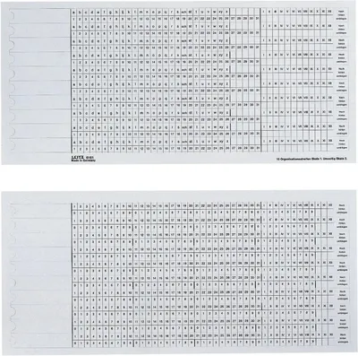Produktbild von Organisationsstreifen Alpha Skale1/2 VE=25x100 Stück