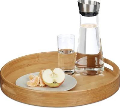 Image de plateau relax brun rond Ø 38.5 cm