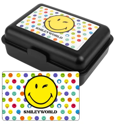Produktbild von Smiley Brotdose - Smileyworld - Lunchbox Butterbrotdose mit Trennwand Schwarz