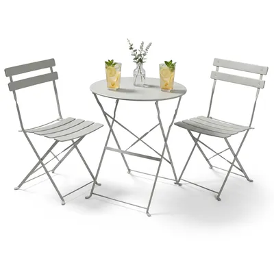 Produktbild von Akord Balkonmöbel-Set Orion Grau 42X35X42 Cm
