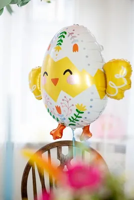 Immagine prodotto di Palloncino in foil pulcino 57x53cm giallo bianco