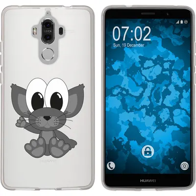 Produktbild von PhoneNatic Case kompatibel mit Huawei Mate 9 Silikon-Hülle Cutiemals M5