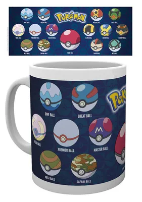Zdjęcie produktu dla Pokemon - Kubek "Pokeball variants" Kubek do kawy Kubek filiżanka Kubek