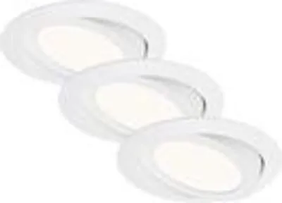 Produktbild von 3er Set LED Einbauleuchte, Ø 14 cm, 6,4 W, Weiß, Briloner Leuchten