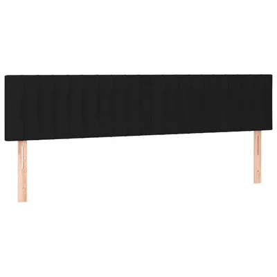 Immagine prodotto di vidaXL Testiere 2 pezzi nero 100x5x78/88 cm tessuto