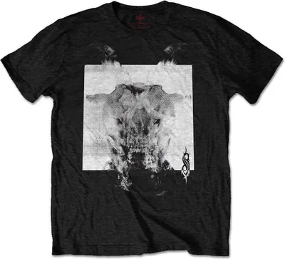 Image de T-shirt noir à manches longues « Slipknot Devil » - Noir et blanc