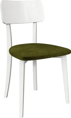 Produktbild von MIRJAN24 Stuhl Hugo New VI, Esszimmerstuhl aus Buchenholz, 47x48x86 cm (Holzfarbe: Weiß, Stofffarbe: Zetta 297)