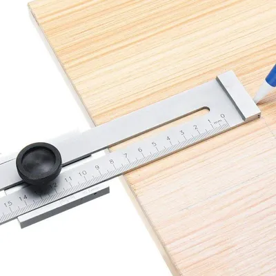 Lineal - 0-200mm Metalllineal für Holzverarbeitung