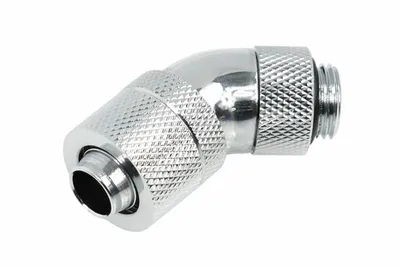 Produktbild von Alphacool 17151, Anpassung, Messing, Silber, 1/4", 45°, 18 mm