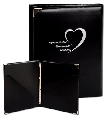 Produktbild von Schwarze Zimmermappe mit Ringbuchmechanik