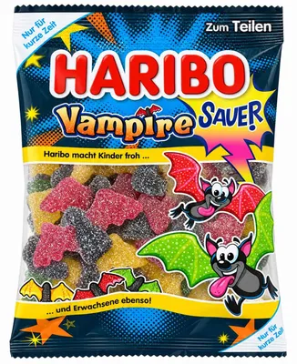 Produktbild von Haribo Vampire sauer 175g