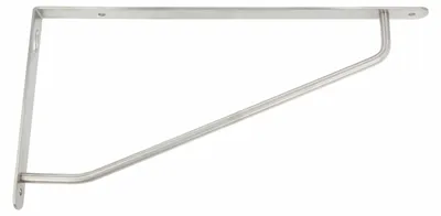 Produktbild von AMIG Fachbodentrager/Stutze/Wandhalterung - Edelstahl Metall - silber - H120 x B240 mm - Bis zu 65 k