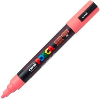 Image de POSCA - POSCA PC5M M Coral | 1 pièce | 6 pièces