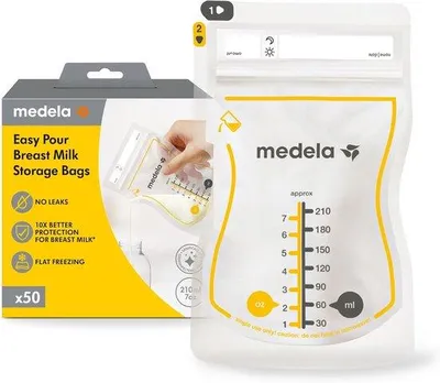 Produktbild von Famanu Wegwerf-Muttermilchbeutel - 50 Stück - 210 ml - Leakproof und schützend für das Stillen