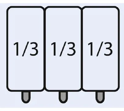 Productafbeelding van SARO pastazenbakset, 3 stuks, 1/3 formaat