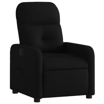 Image de Fauteuil inclinable Noir Tissu