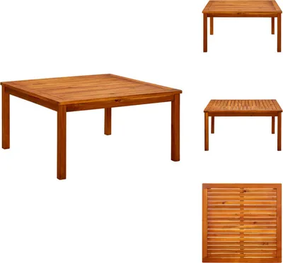 Obrázek produktu pro vidaXL Zahradní konferenční stolek 85x85x45 cm z masivního dřeva akácie - Zahradní stoly