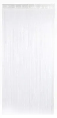 Raumteiler-Vorhang Polyester 100x200 cm Weiß