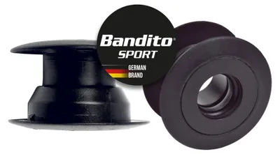Produktbild von Bandito Tischkicker Zubehör Kugellager für 16 mm Stange - ohne Schrauben am Tischkicker, Gewindekonstruktion, Ersatzteil, Wandstärke 25 – 32 mm, schwarz, Set 2 Stück