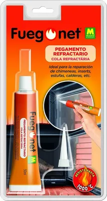 Image de Colle Réfractaire Fuegonet Adhésif Haute Température Pour Joints Et Fissures - Massó