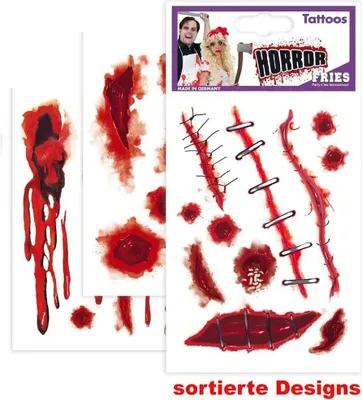 Produktbild von Tattoo - Zombie-Narben - 1 Stück