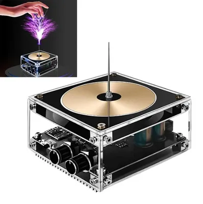 Produktbild von Tragbare Lautsprecher, Teslaspule Bluetooth Mini Musik Tesla Spule Bogen Plasma Lautsprecher Coil Berührbare DIY Drahtloses Desktop Spielzeug