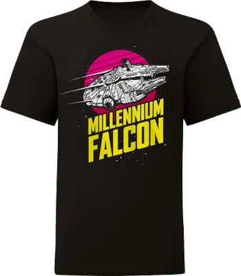 Produktbild von Star Wars Kinder T-Shirt Millennium Falcon HE442 (140) (Schwarz)
