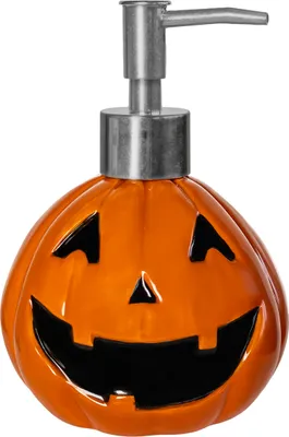 Produktbild von Lustiger Halloween Kürbis Keramik Seifenspender als Geschenkidee